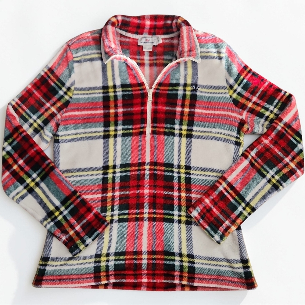 Vineyard Vines Quarter Zip Fleece Pullover-XS